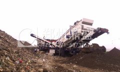 青岛客户采用郑州鼎盛移动破碎站建成建筑垃圾移动生产线